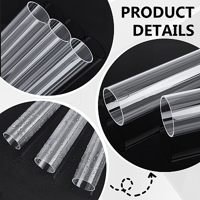 Acrylic Round Tube DIY-WH0899-672D-1