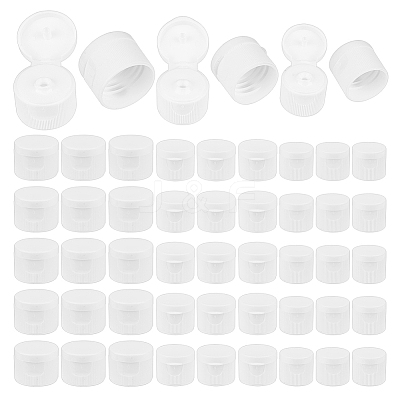 48Pcs 3 Styles Plastic Bottle Caps FIND-OC0003-67B-1