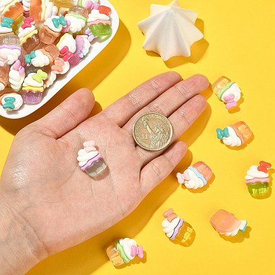 Opaque Resin Decoden Cabochons RESI-CJC0019-27-1