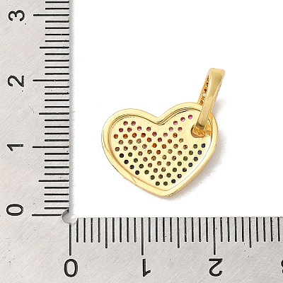 Rack Plating Brass Micro Pave Cubic Zirconia Pendants X-KK-K377-75G-1