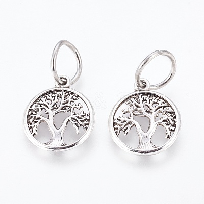 Tibetan Style Alloy Pendants TIBEP-G021-07AS-1