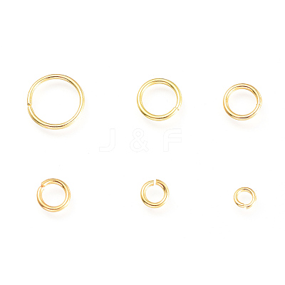 Brass Open Jump Rings KK-JQ0001-01G-1
