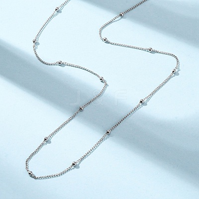 Brass Satellite Chain Necklaces MAK-L045-08P-1