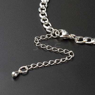 Tarnish Resistant Handmade 304 Stainless Steel Curb Chains Bracelets Making Accessories AJEW-JB01021-1