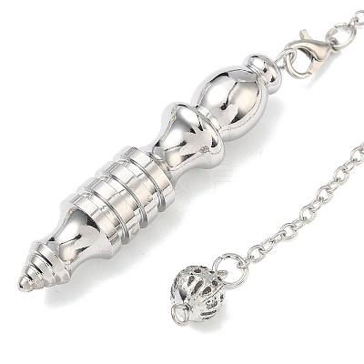 Brass Bullet-Shaped Big Pendant Dowsing Pendulums HJEW-P023-01-1