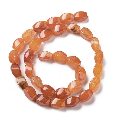 Natural Dragon Veins Agate Beads Strands G-G172-01T-1