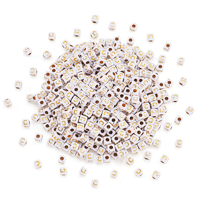 Opaque Acrylic Beads MACR-TAG0001-07C-1