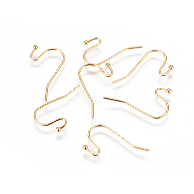 304 Stainless Steel Earring Hooks STAS-F227-27-G-1