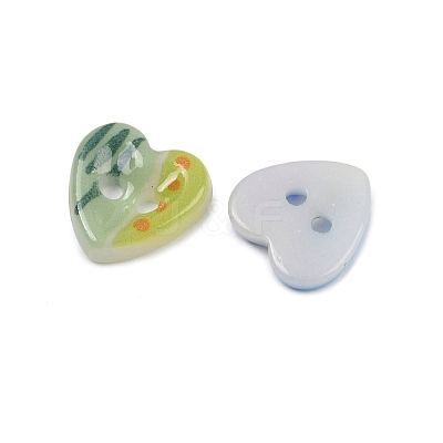2-Hole Porcelain Buttons PORC-R010-07A-1