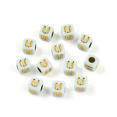 Plating Acrylic Beads OACR-N140-01C-U-1