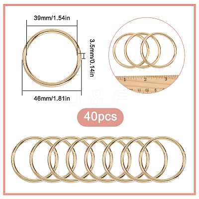 40Pcs Iron Quick Link Connectors FIND-SP0002-81B-G-1