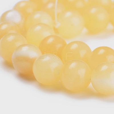 Natural Topaz Jade Beads Strands G-E266-11A-12mm-1