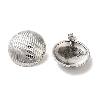 Non-Tarnish 304 Stainless Steel Stud Earrings EJEW-D100-04P-1