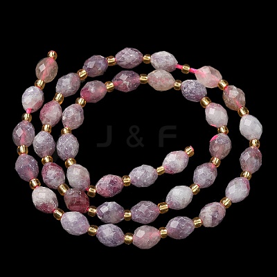 Natural Lepidolite Beads Strands G-F809-A43-01-1