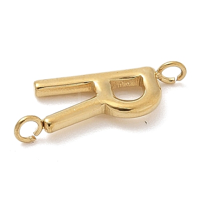 304 Stainless Steel Letter Connector Charms LS-STAS-M108-01G-18-1