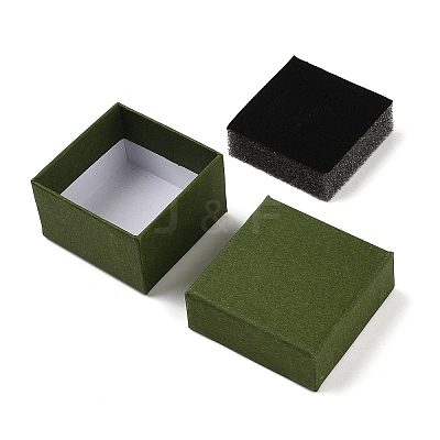 Cardboard Paper Jewelry Storage Boxes with Sponge CON-P023-01A-01-1