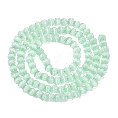 Glass Imitation Cat Eye Beads Strands GLAA-N075-01A-01-1