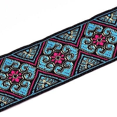 5M Ethnic Style Polycotton Embroidery Ribbon PW-WG33130-14-1
