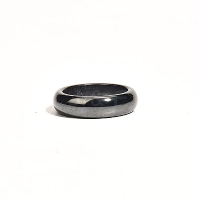 Dyed & Heated Black Agate Finger Rings IK0879-6-1