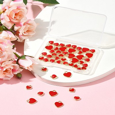 48Pcs 3 Styles Alloy Enamel Charms ENAM-FS0002-42-1