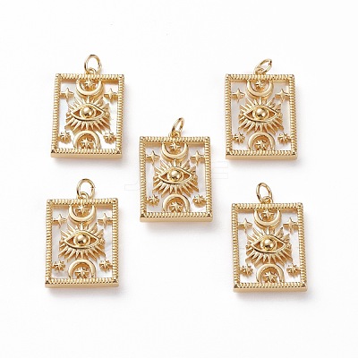 Natural Shell Pendants KK-C100-01G-1
