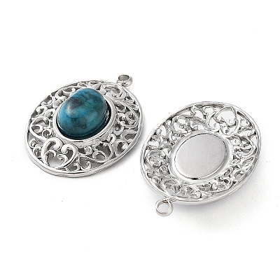 304 Stainless Steel Pendants STAS-L012-359A-P-1