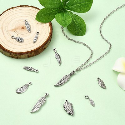 11Pcs 11 Styles 304 Stainless Steel Pendants STAS-CJ0003-40-1