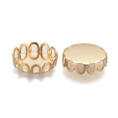 304 Stainless Steel Cabochon Settings STAS-P249-16G-G-1