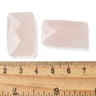 Natural Rose Quartz Pendants G-Z071-04B-1