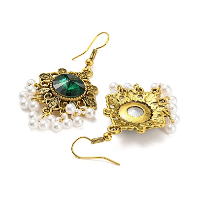 Bohemia Style Alloy Flower Jewelry Set SJEW-H076-03AG-1
