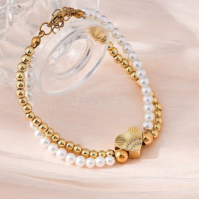 Brass Multi-strand Bracelets BJEW-M056-03G-1