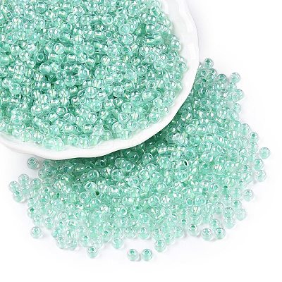 6/0 Transparent Inside Colours Glass Seed Round Beads X1-SEED-N006-004C-1