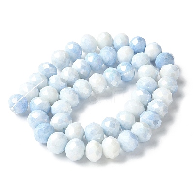 Electroplate Glass Beads Strands LAMP-S068-11I-1