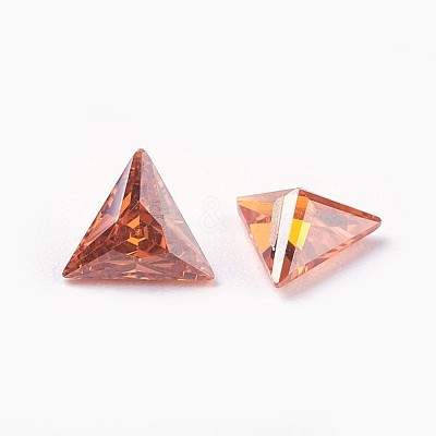Cubic Zirconia Pointed Back Cabochons ZIRC-WH0001-A12-1