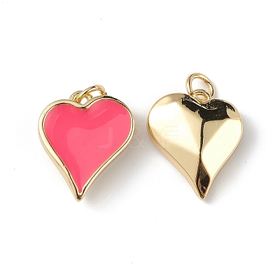 Eco-Friendly Rack Plating Brass Enamel Pendants KK-F848-02G-1
