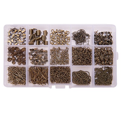 Metal Jewelry Findings Kits FIND-YW0001-05AB-1