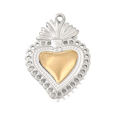 304 Stainless Steel Pendants SA-CBAB767-07PG-1
