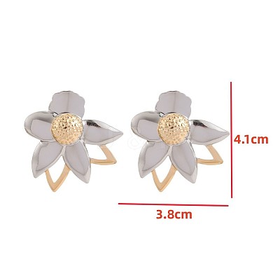 Alloy Stud Earrings for Women WG34C83-01-1