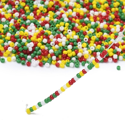 4 Colors 11/0 Christmas TOHO Round Seed Beads SEED-X0058-28-1