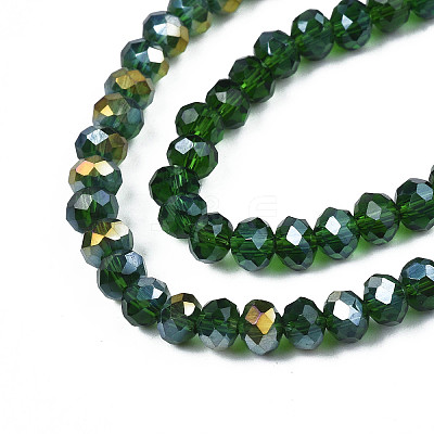 Electroplate Glass Beads Strands EGLA-A034-T1mm-B28-1