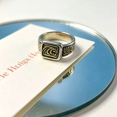 Retro Alloy Cuff Open Rings WGAB584-01-1