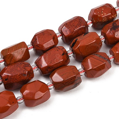 Natural Red Jasper Beads Strands G-Z147-E03-01-1