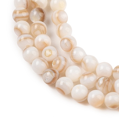 Natural Freshwater Shell Beads Strands SHEL-T011-02-2mm-1
