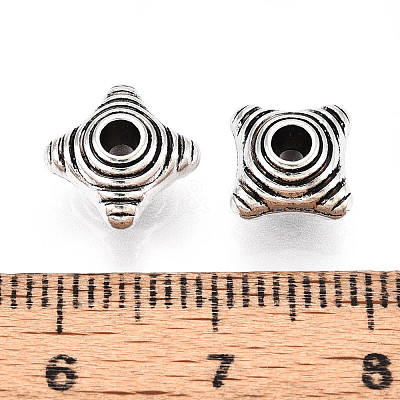 Tibetan Style Alloy Beads TIBE-N013-06AS-1