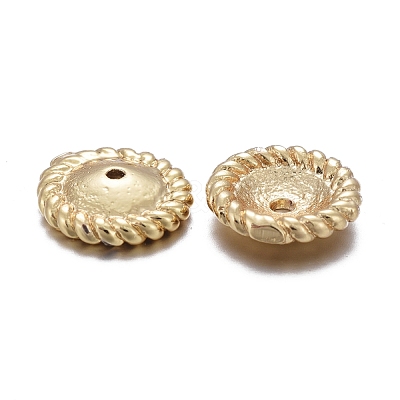 Brass Bead Caps X-KK-K244-04G-1