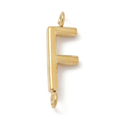 304 Stainless Steel Letter Connector Charms STAS-M108-01G-06-1