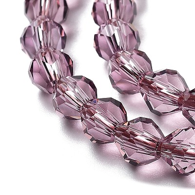 Transparent Glass Beads Strands GLAA-A014-03K-1