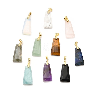 Natural & Synthetic Mixed Gemstone Pendants G-C045-01G-1