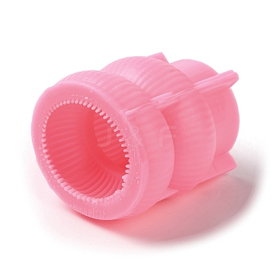 Ribbed Pillar Geometry Scented Candle Silicone Molds LS-DIY-G106-01A-1