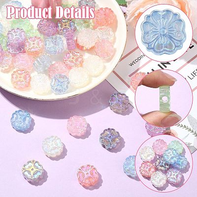 50Pcs Opaque Acrylic Beads OACR-CJ0002-24-1
